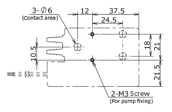 RP-G2 Mounting hole drawing