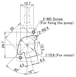 RP-HX Mounting hole drawing