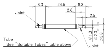 Optional tube outline