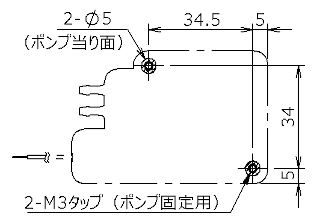 RP-GⅢ　取付穴図