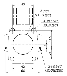 RP-M(DC)　取付穴図