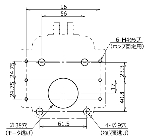 RP-KⅡ　取付穴図