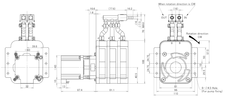 RP-3S outline drawing