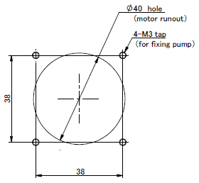 RP-G3 Mounting hole drawing