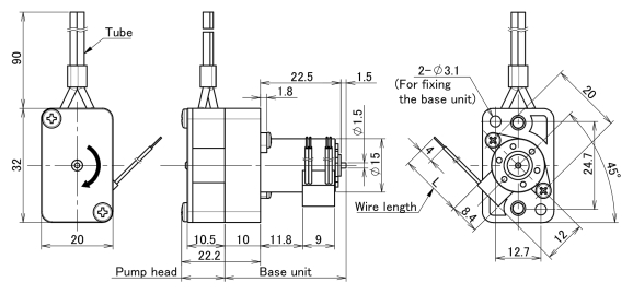 RP-HX outline drawing