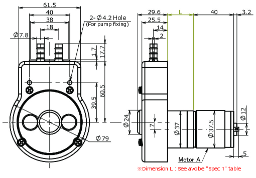 RP-K2 Outline drawing