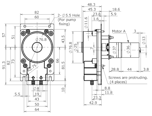 RP-W2 Outline drawing